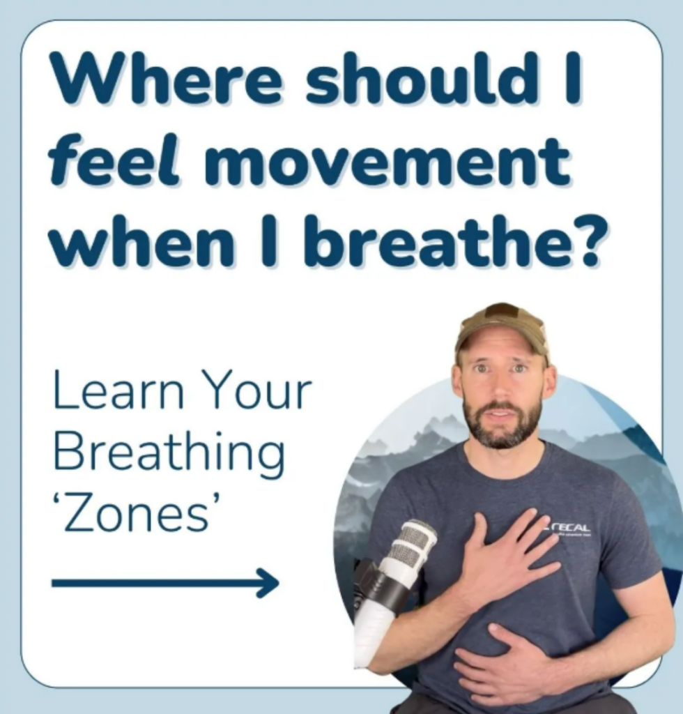 Poster about learning your breathing zones